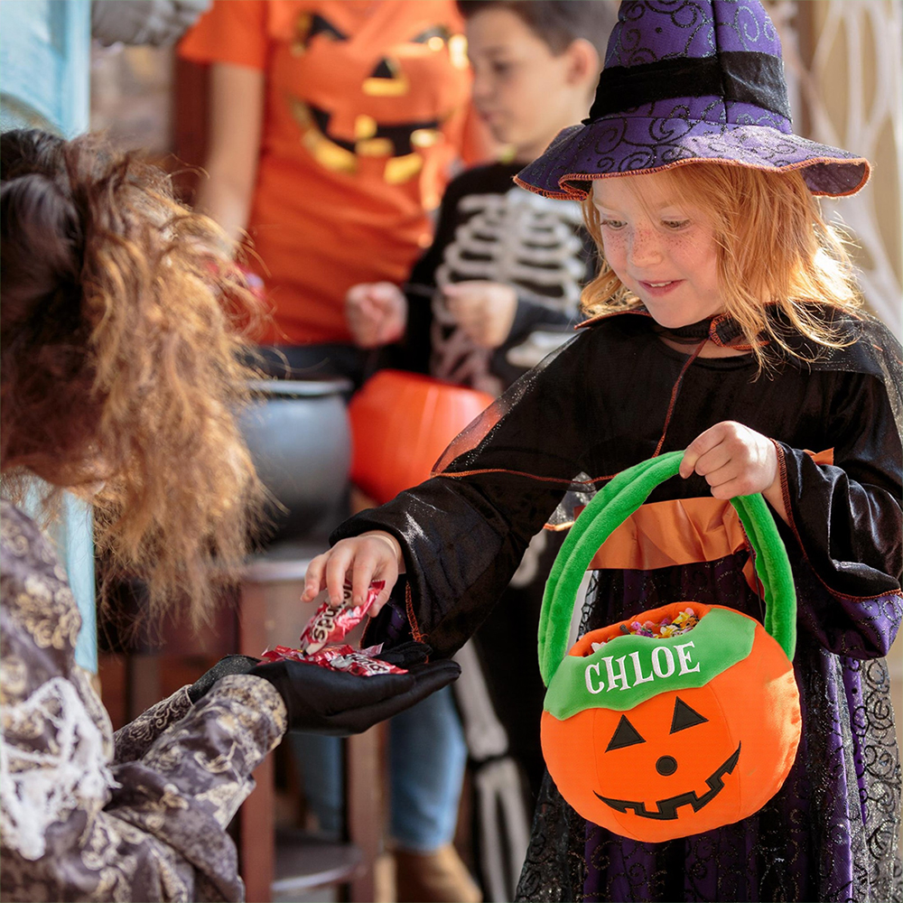 Personalized Embroidery Funny Halloween Bucket | CWHalloween73