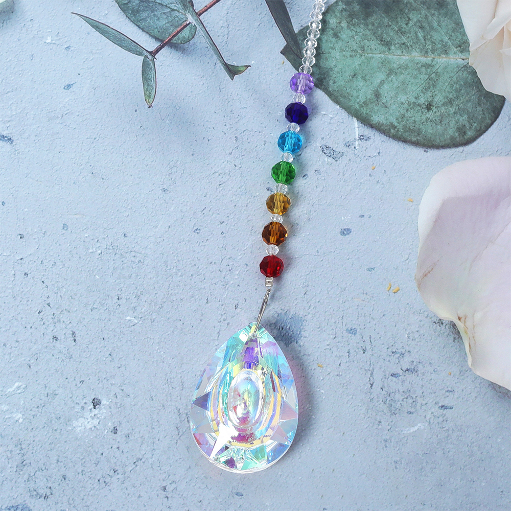 Personalized Pet Memorial Hanging Crystal Prism | BKPet86