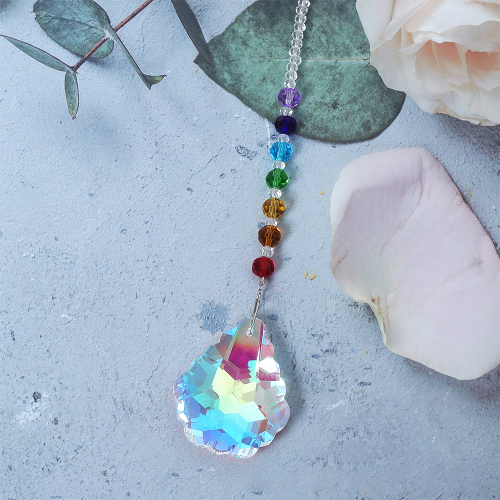 Personalized Pet Memorial Hanging Crystal Prism | BKPet86