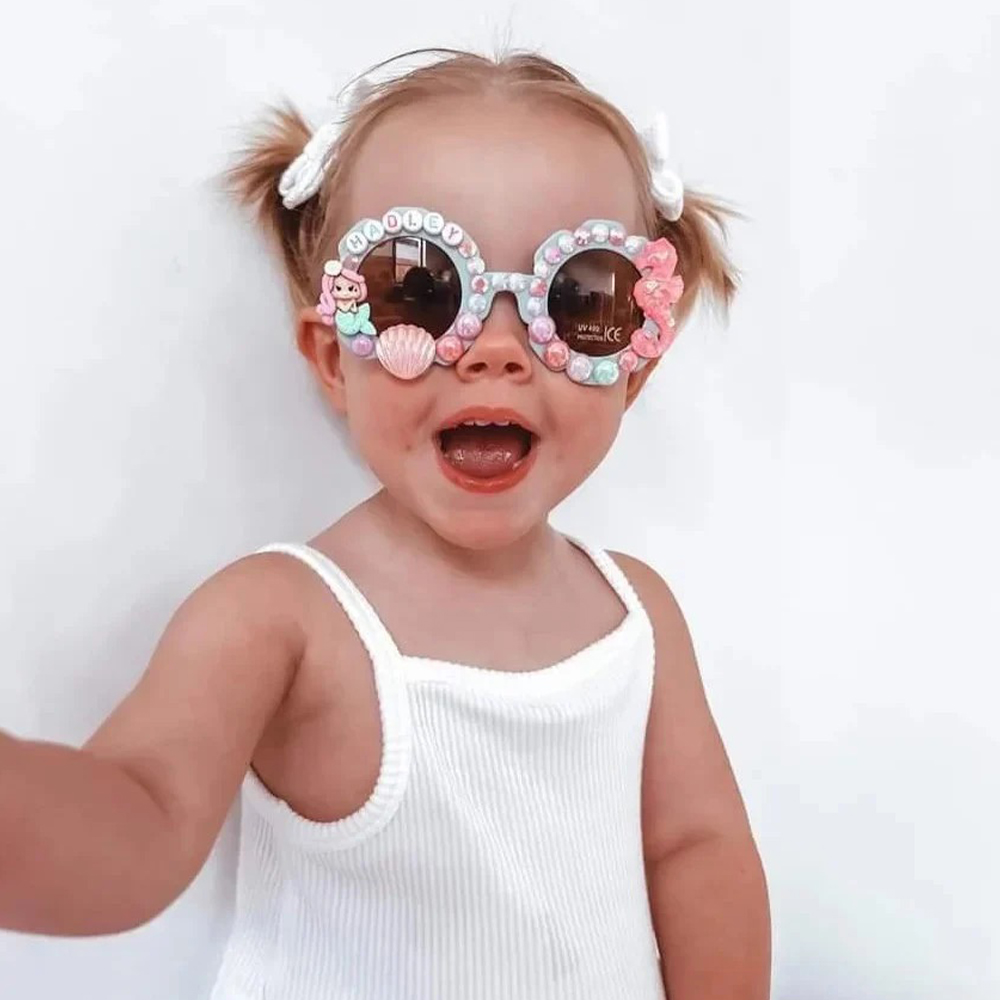 Personalized Lovely Mermaid Princess Sunglasses For Kids | CWBeach173