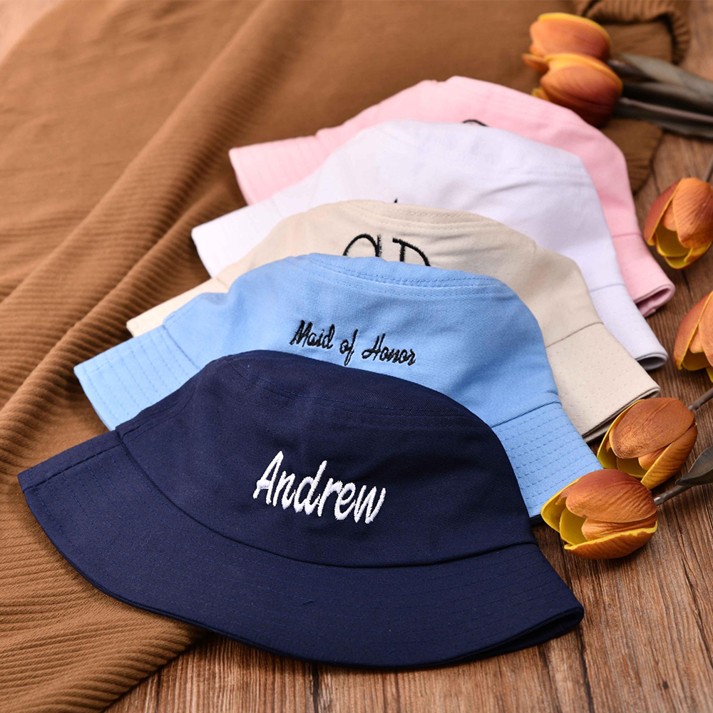 Personalized Embroidery Colourful Bucket Hat for Comfort & Unique | CWBeach156