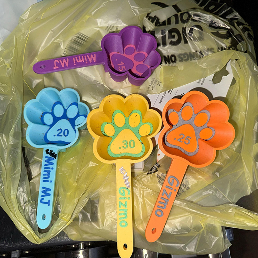 Personalized 3D Printed Pet Measuring Food Scoop Cup | BKPet437