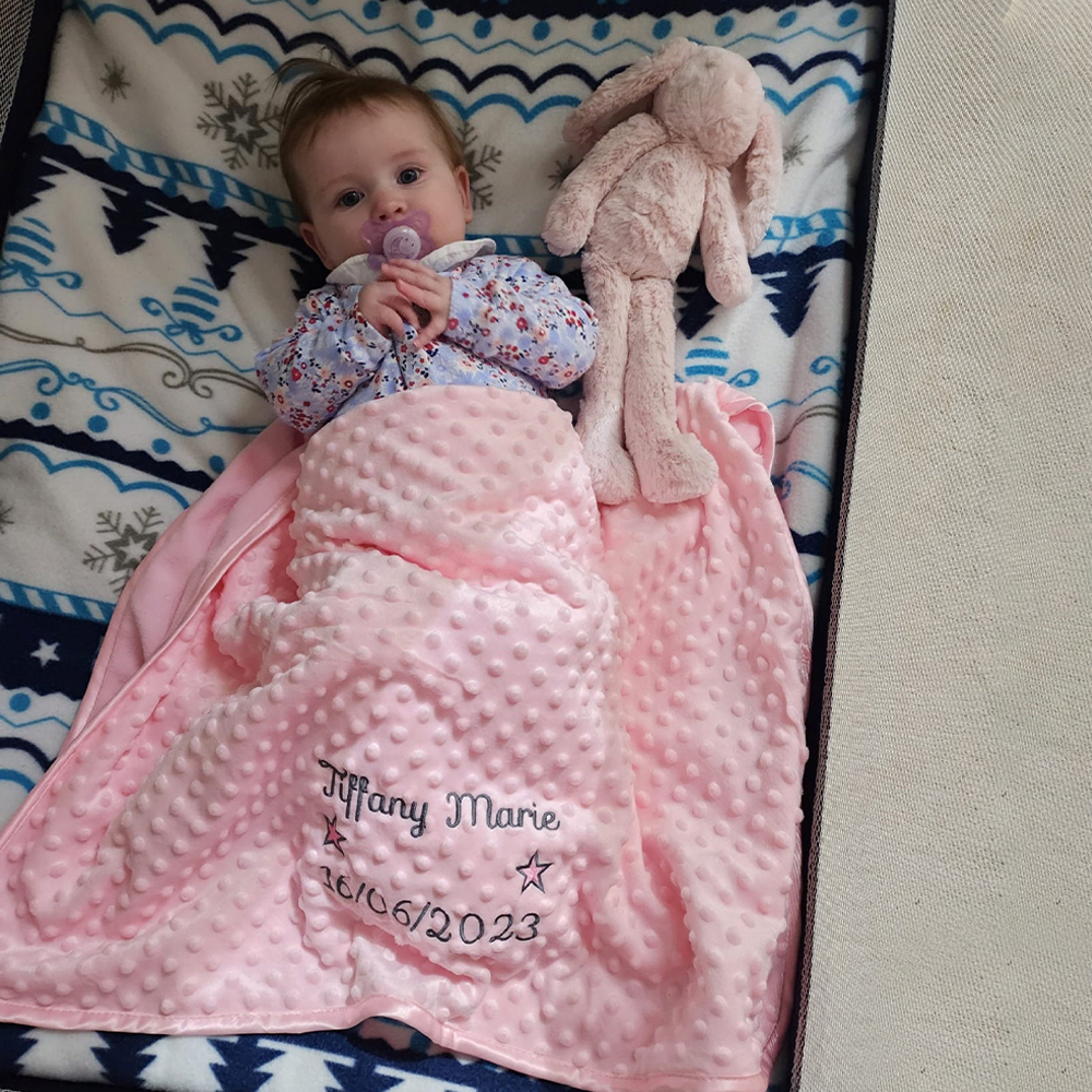 Personalized Baby Swaddle Blanket for Comfort & Unique | CWBaby274