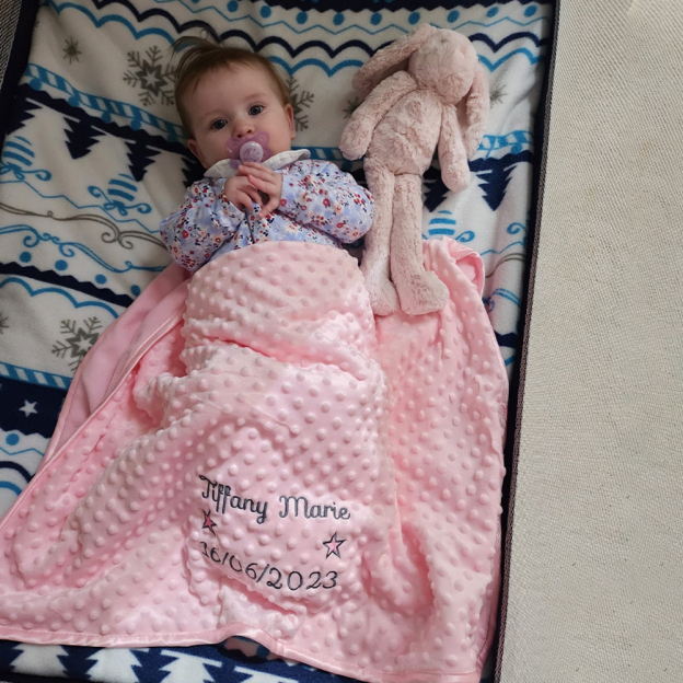Personalized Baby Swaddle Blanket for Comfort & Unique | CWBaby274
