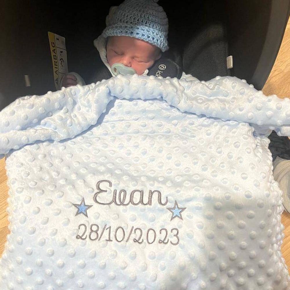 Personalized Baby Swaddle Blanket for Comfort & Unique | CWBaby274