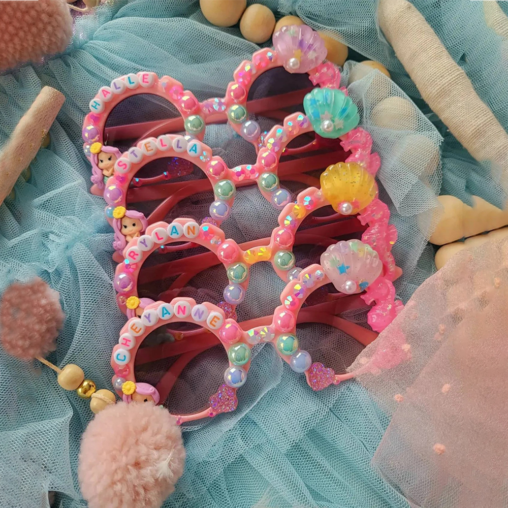Personalized Lovely Mermaid Princess Sunglasses For Kids | CWBeach173