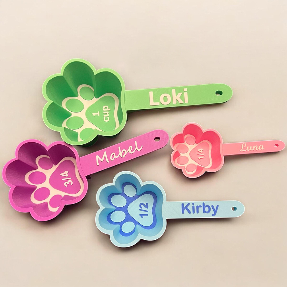 Personalized 3D Printed Pet Measuring Food Scoop Cup | BKPet437