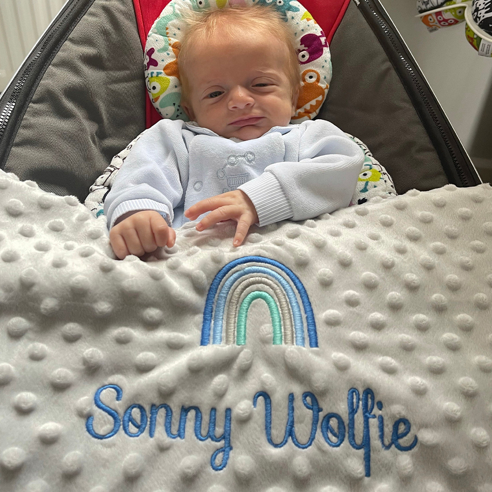 Personalized Baby Swaddle Blanket for Comfort & Unique | CWBaby274