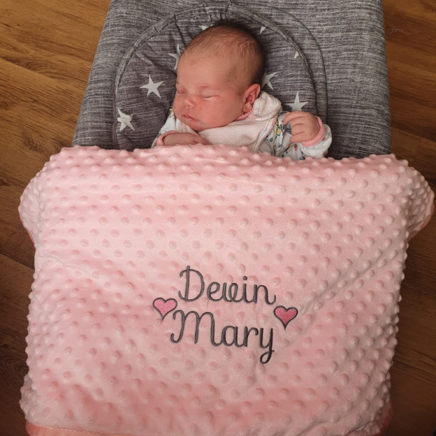 Personalized Baby Swaddle Blanket for Comfort & Unique | CWBaby274