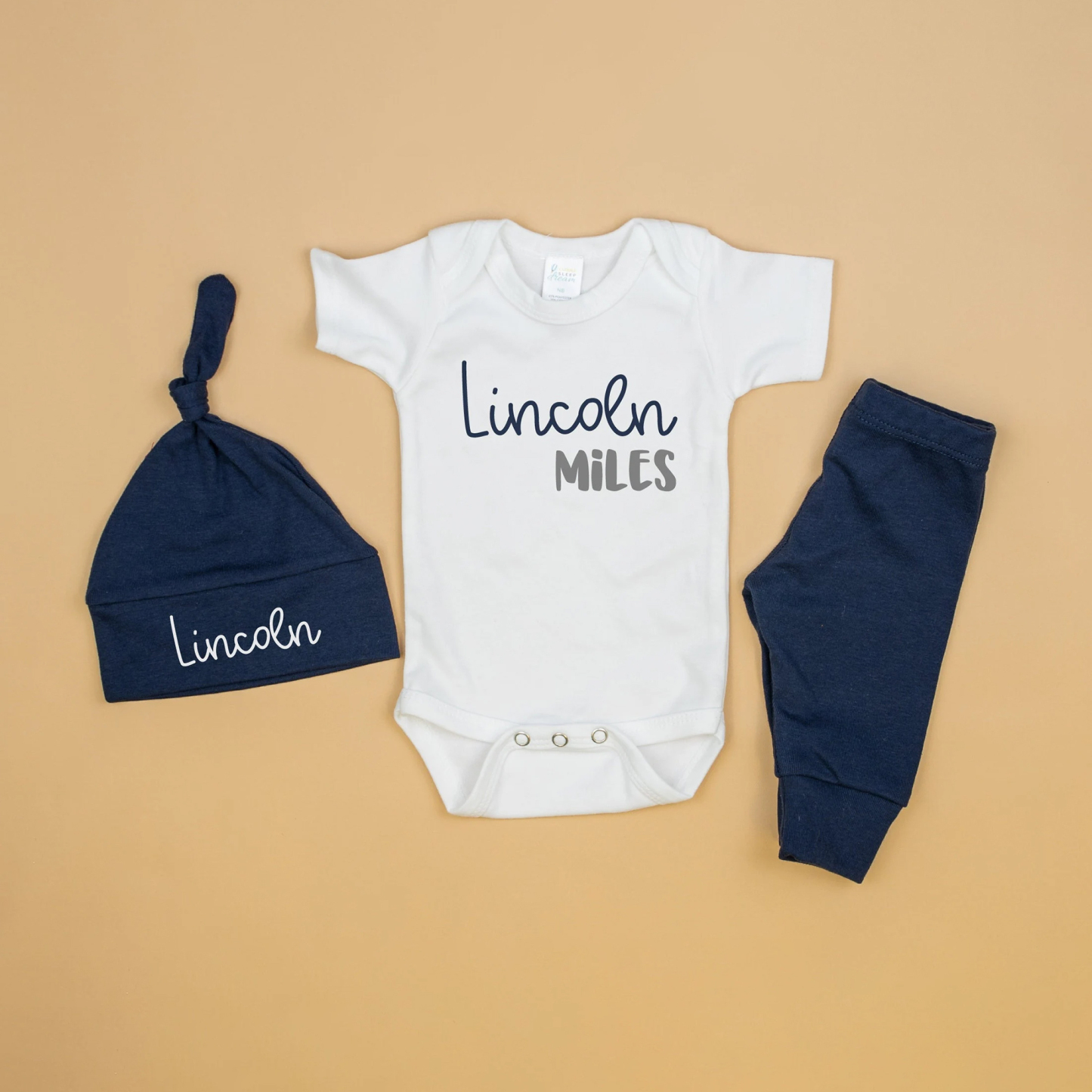 Personalized Baby Boy Coming Home Outfit Set | CWBaby170