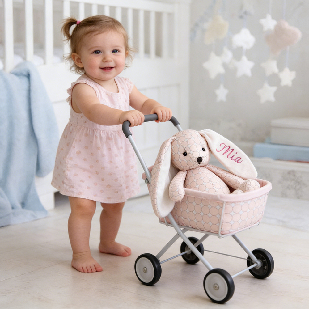 Personalized Embroidered Adorable Rabbit Plush Toy | CWToy180