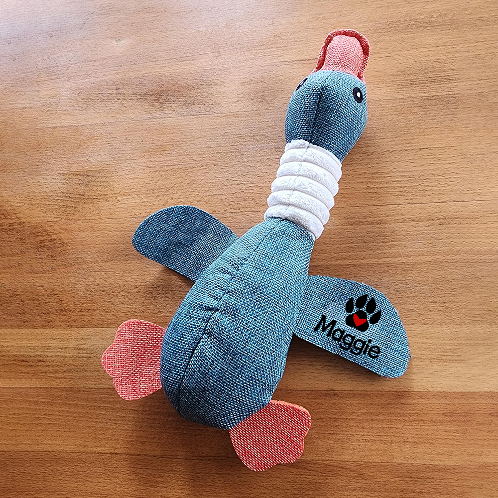 Personalized Pet Unique Duck Squeaky Toy | BKPet298