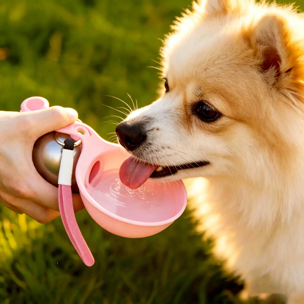 Personalized Spherical Portable Pet Water bottle | BKPet509