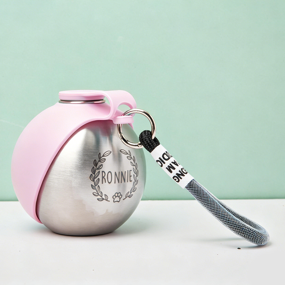 Personalized Spherical Portable Pet Water bottle | BKPet509