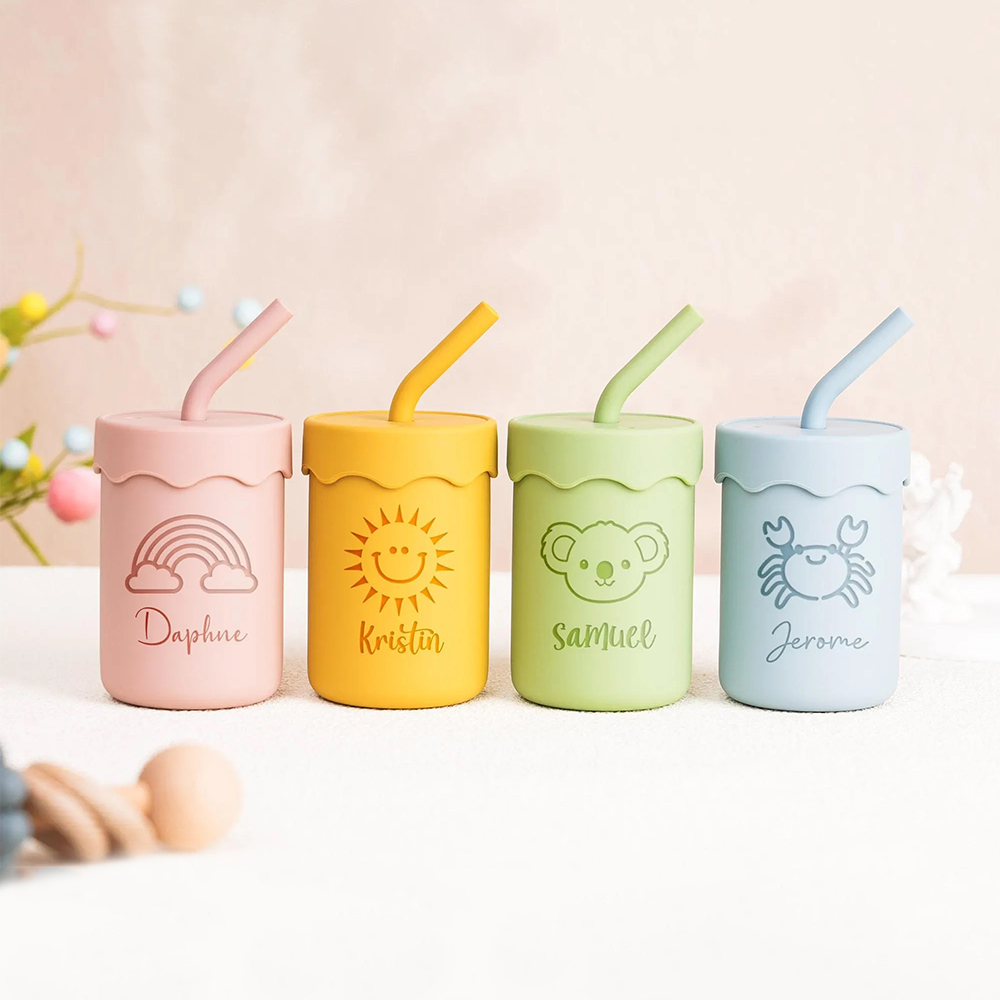 Personalized Name Kid Silicone Sippy Cup | CWBaby155