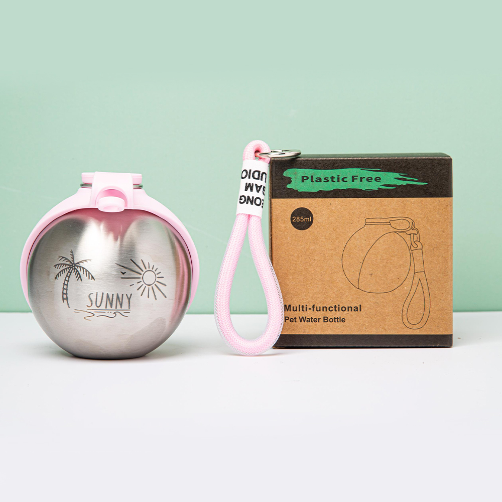 Personalized Spherical Portable Pet Water bottle | BKPet509