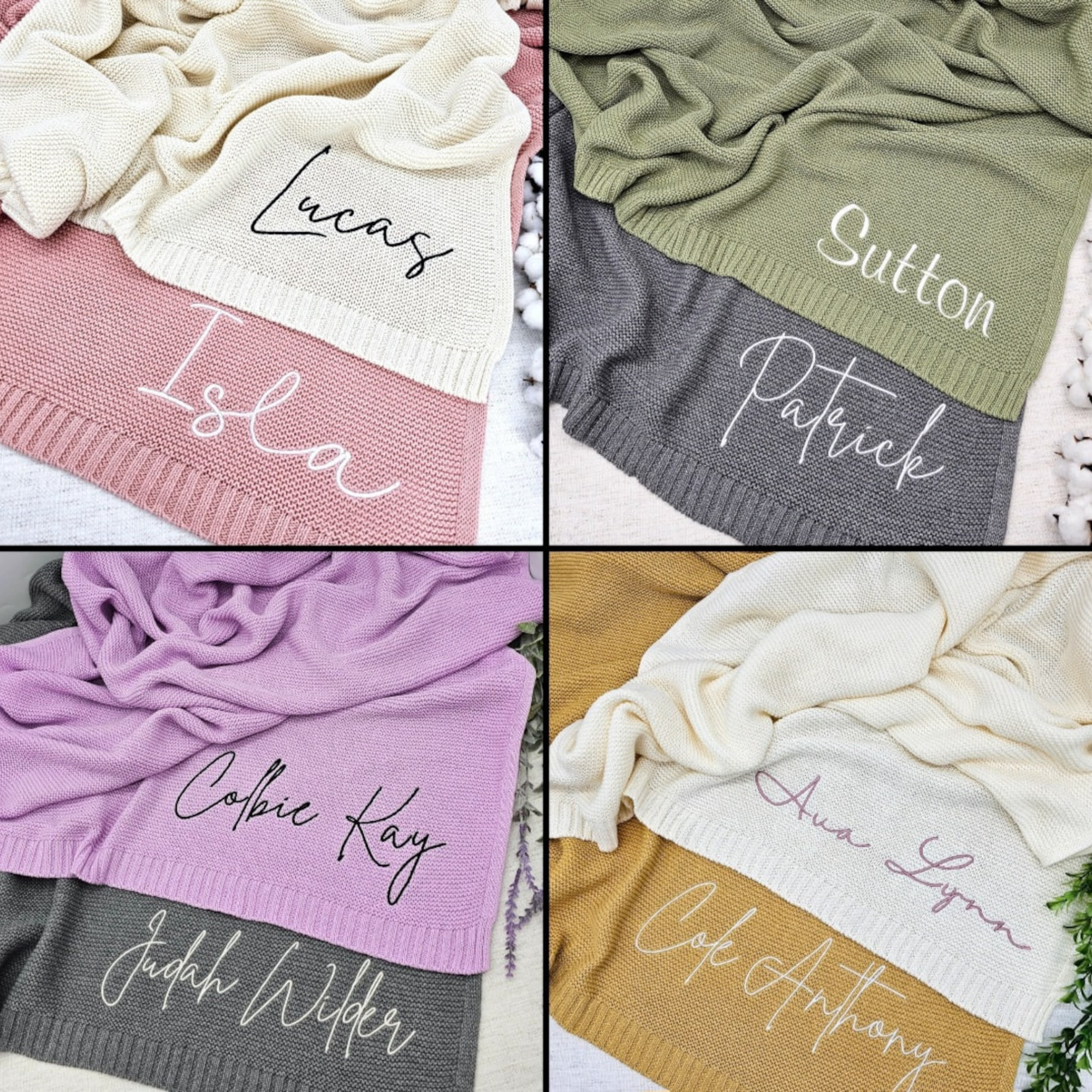 Personalized Embroidered Blanket for Kid Unique Gift | KKKid91