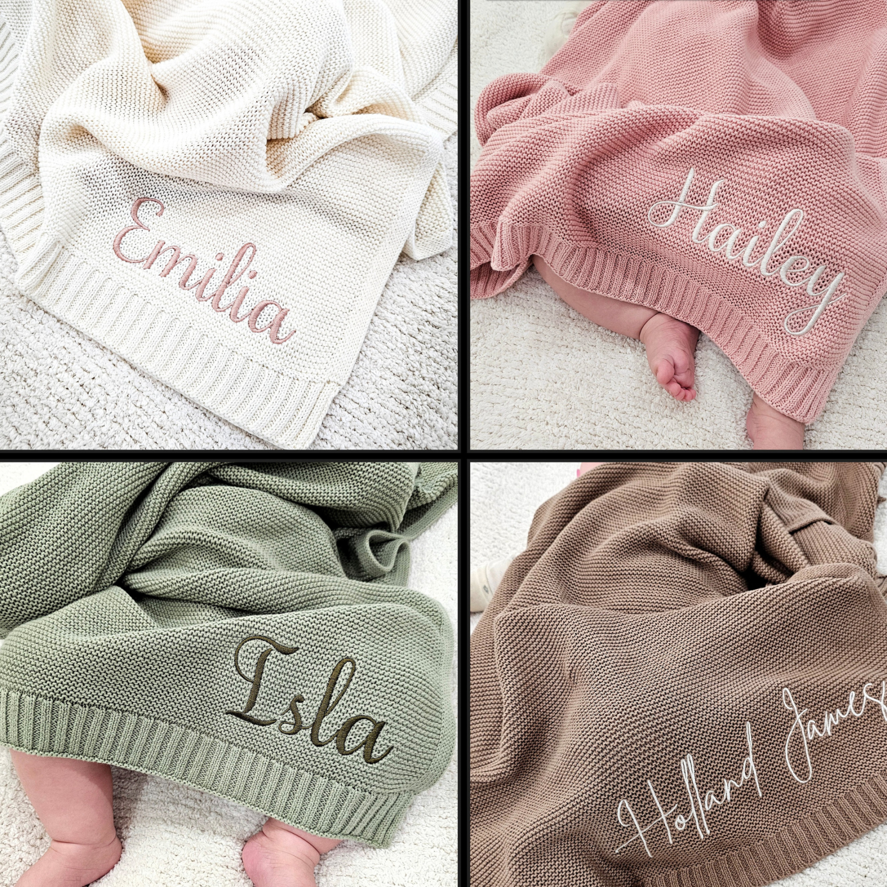 Personalized Embroidered Blanket for Kid Unique Gift | KKKid91