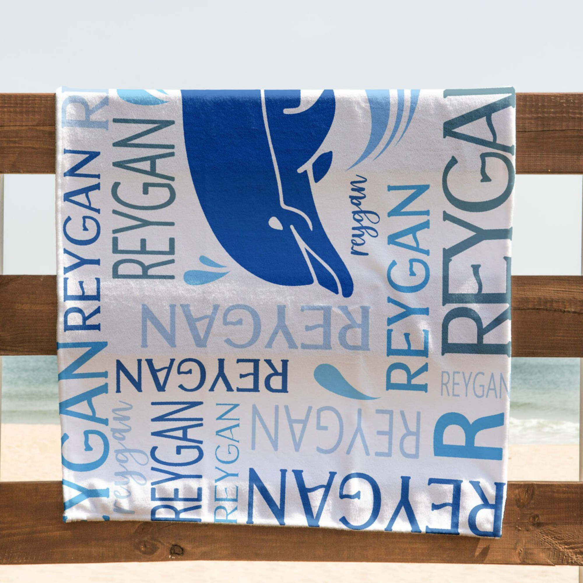 Personalized Ocean Animals Beach towels for Summer & Beach | KKTowel59