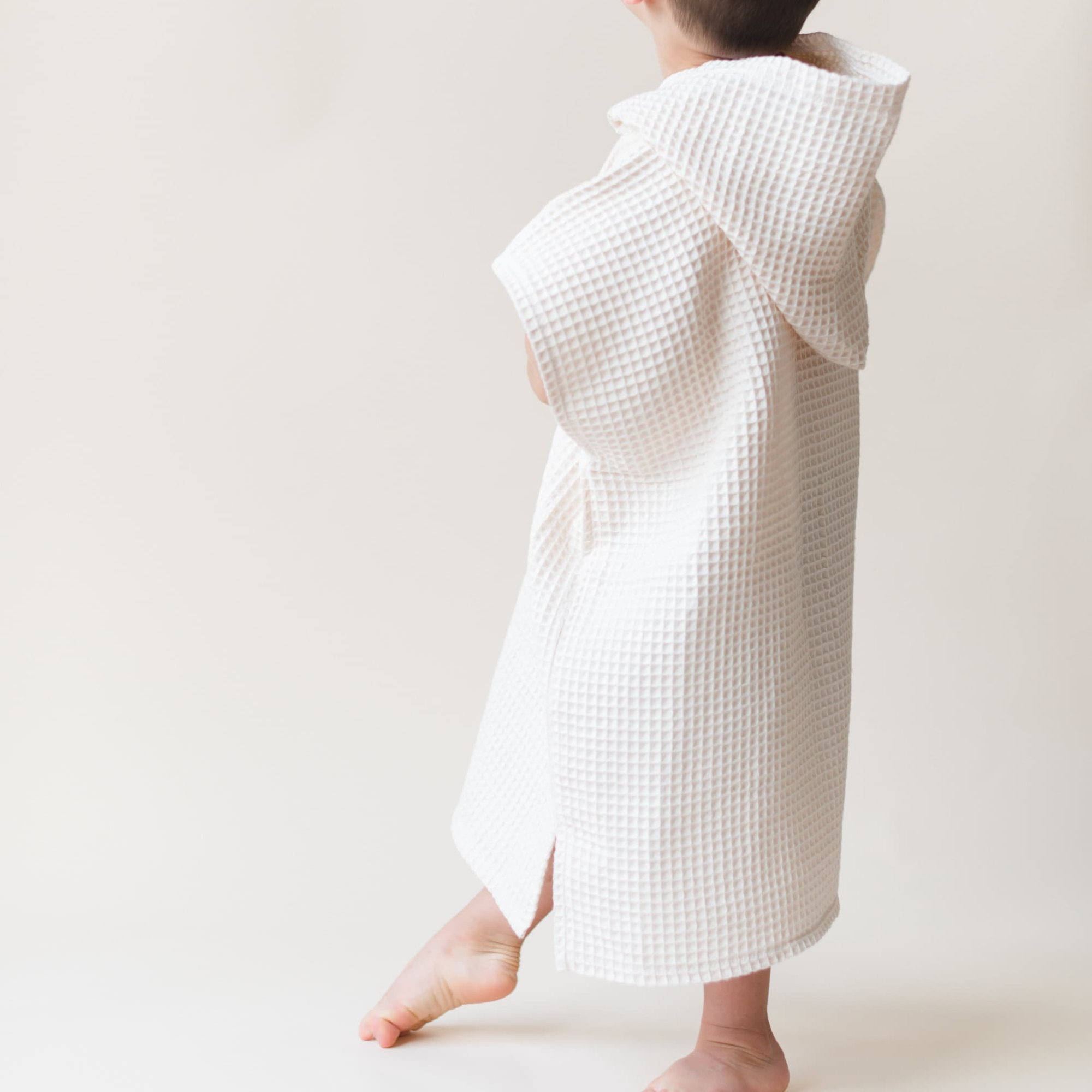 Personalized Kids Waffle Beach Towel Poncho for Summer & Beach | KKTowel60