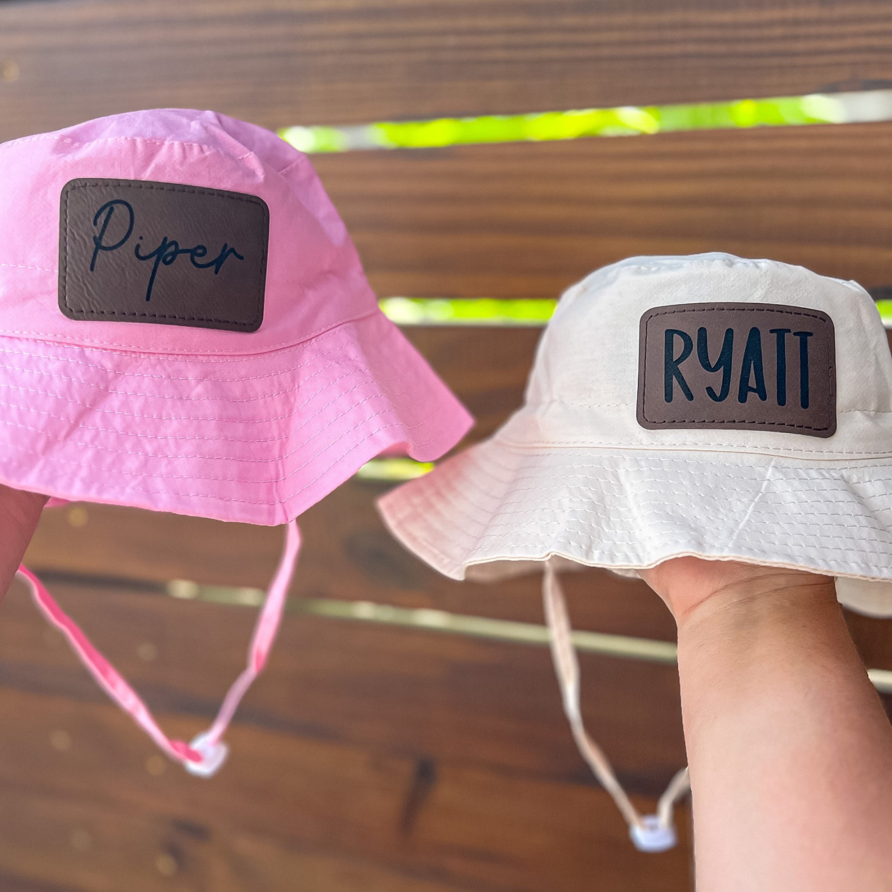 Personalized Leather Patch Bucket Hat for Comfort & Unique | KKBeach43