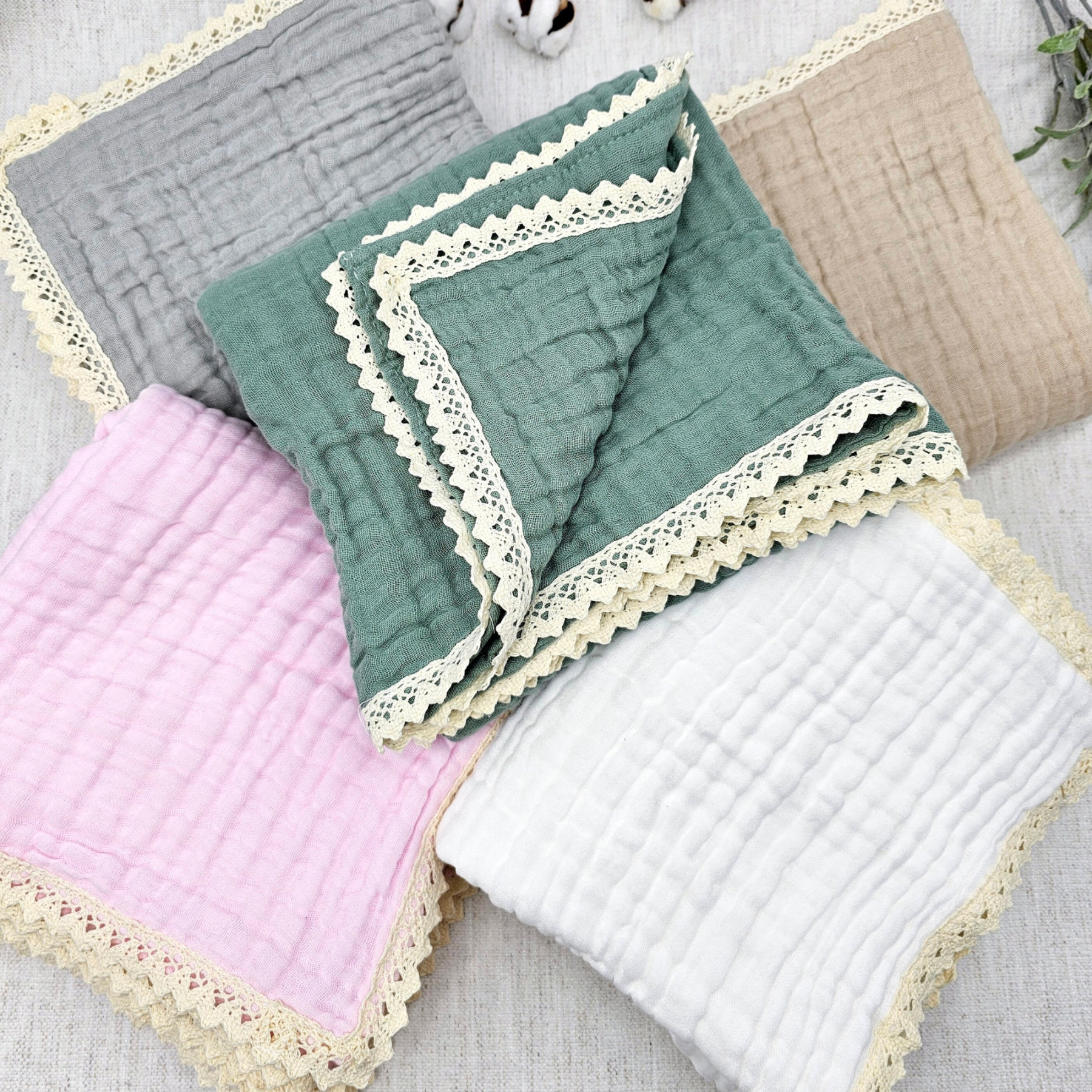 Personalized Embroidered Name Baby Swaddle Blanket for Unique Gift | KKBaby23