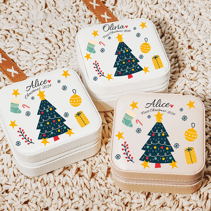 Personalized First Christmas Jewelry Box for Little Girl | MCGift78