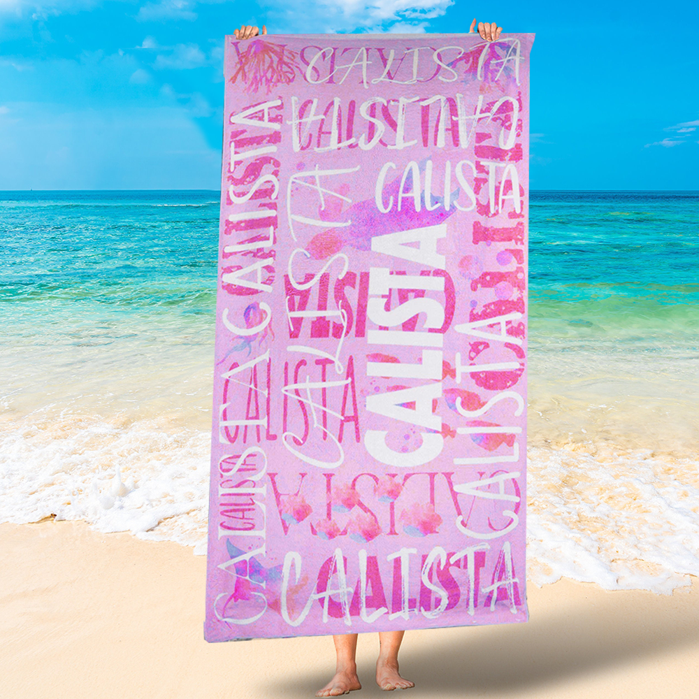 Personalized Lovely Kid Towel for Summer & Beach | CWTowel137