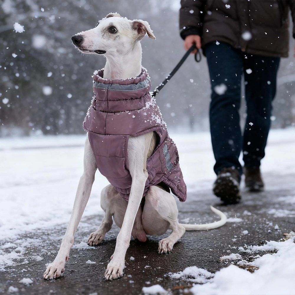 Personalized Pet Winter Warm Reflective Safety Puffer Vest | BKPet287