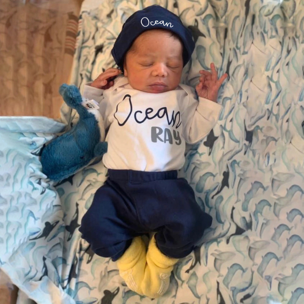 Personalized Baby Boy Coming Home Outfit Set | CWBaby170