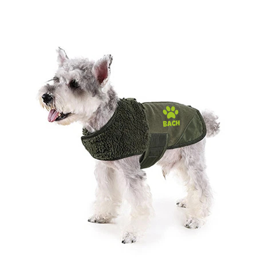 Personalized Pet Winter Warm Reflective Safety Puffer Vest | BKPet288