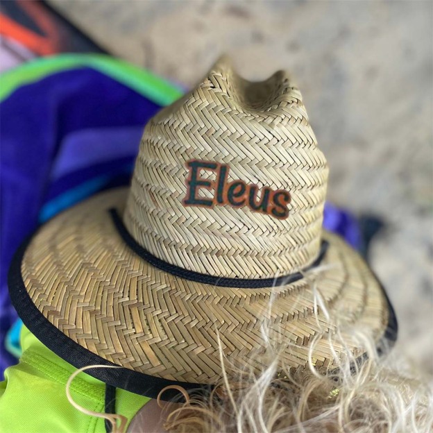 Personalized Summer Leather Name Straw Hat for Comfort & Unique | CWBeach123