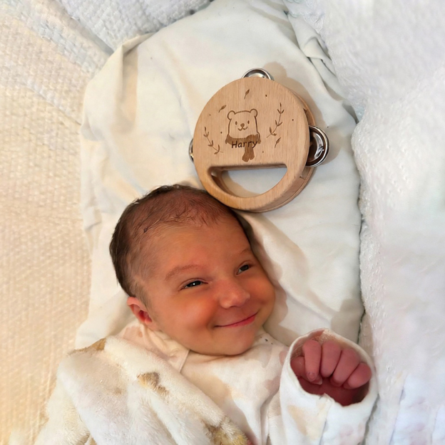 Personalized Wooden Baby Montessori Music Toy | CWToy175