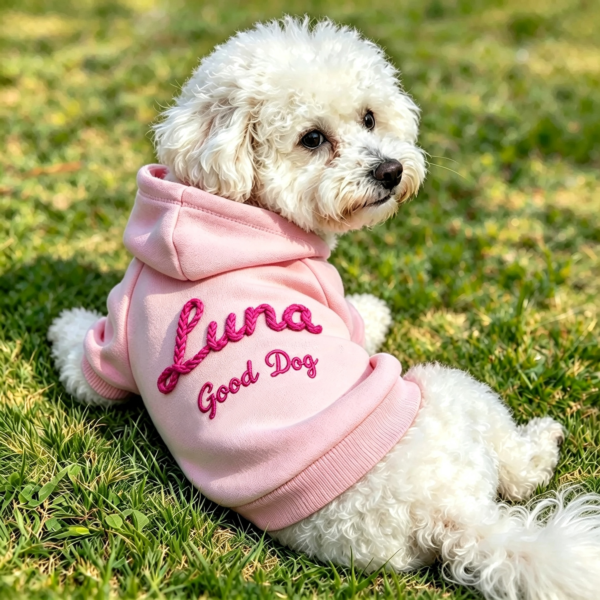 Personalized Hand Embroidered Pets Hoodie Sweatshirt | BKPet622