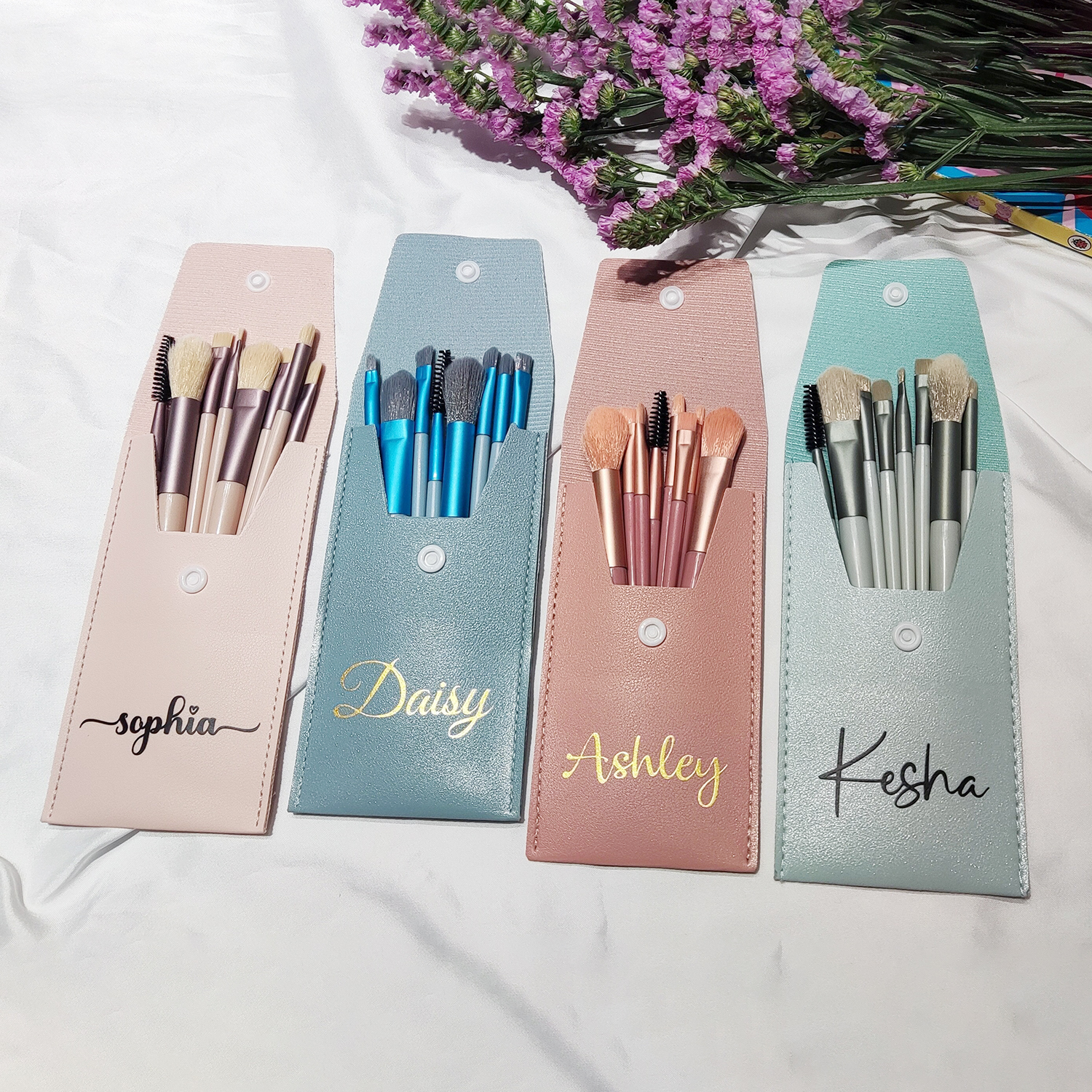 Personalized Wedding Makeup Brushes for Unique & Love | CWPack297