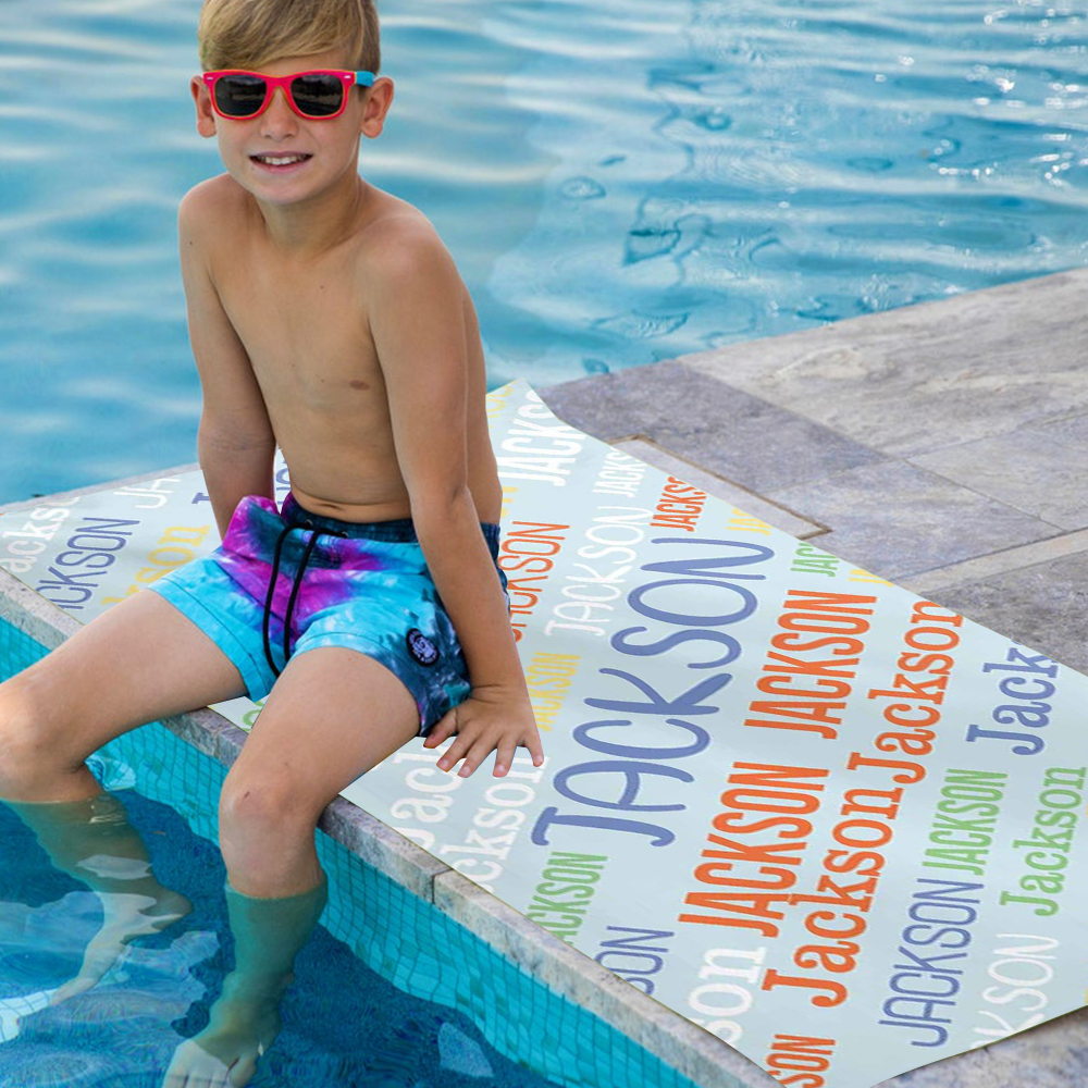 Personalized Lovely Kid Towel for Summer & Beach | CWTowel99