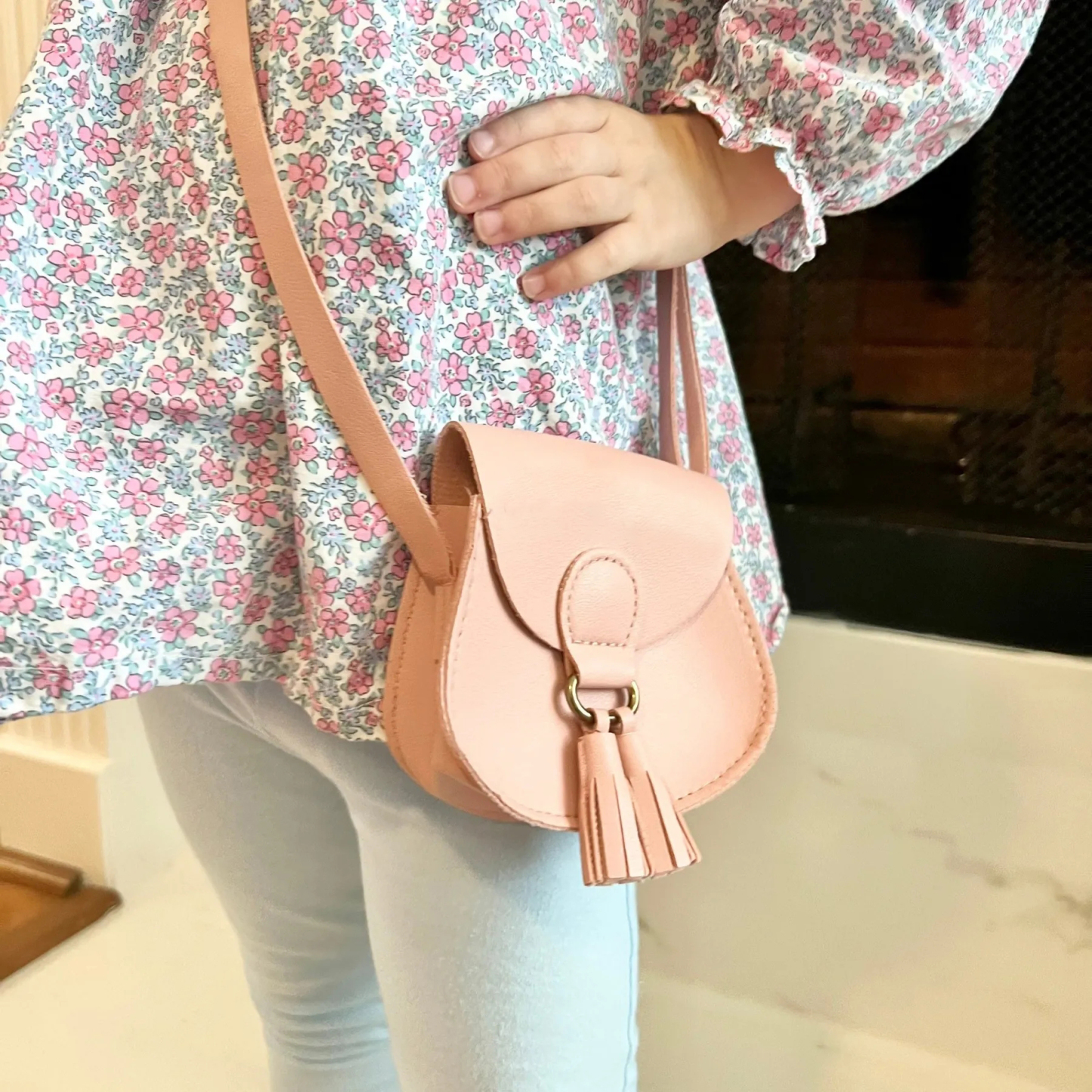 Personalized Girls Color Daisy Tassel Purse | CWPack86