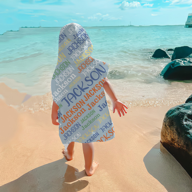 Personalized Hooded Beach Towel for Summer & Beach | CWHTowel37