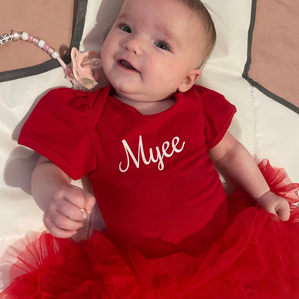 Personalized Baby Cotton Soft TuTu Romper With Headband | CWBaby135