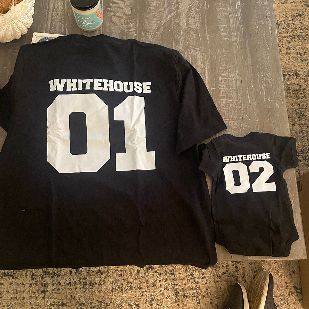 Personalized First Father's Day Daddy and Me Outfit | CWFamily148