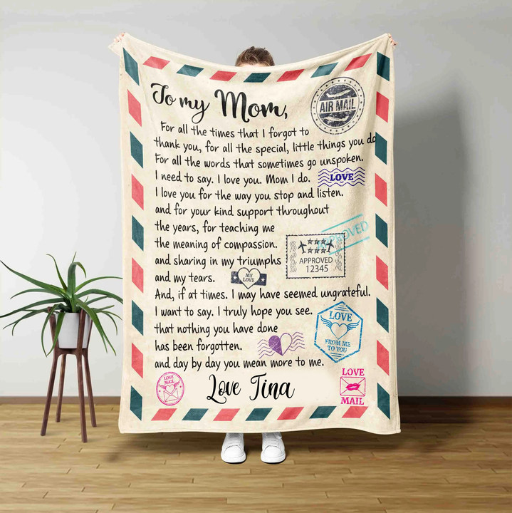 Personalized Love Letter Blanket for Comfort & Unique | BKletter14