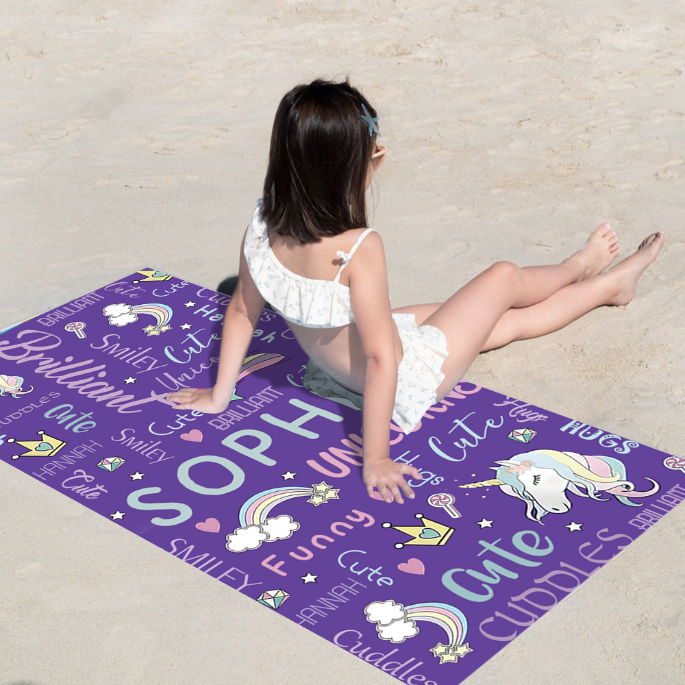 Personalized Lovely Kid Towel for Summer & Beach | CWTowel100