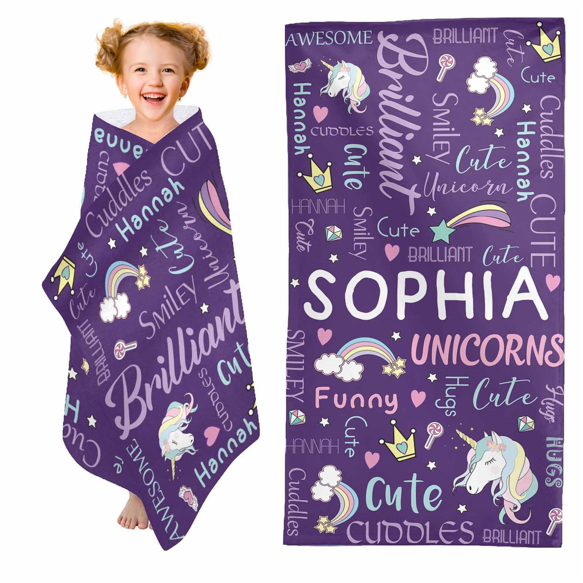 Personalized Lovely Kid Towel for Summer & Beach | CWTowel100