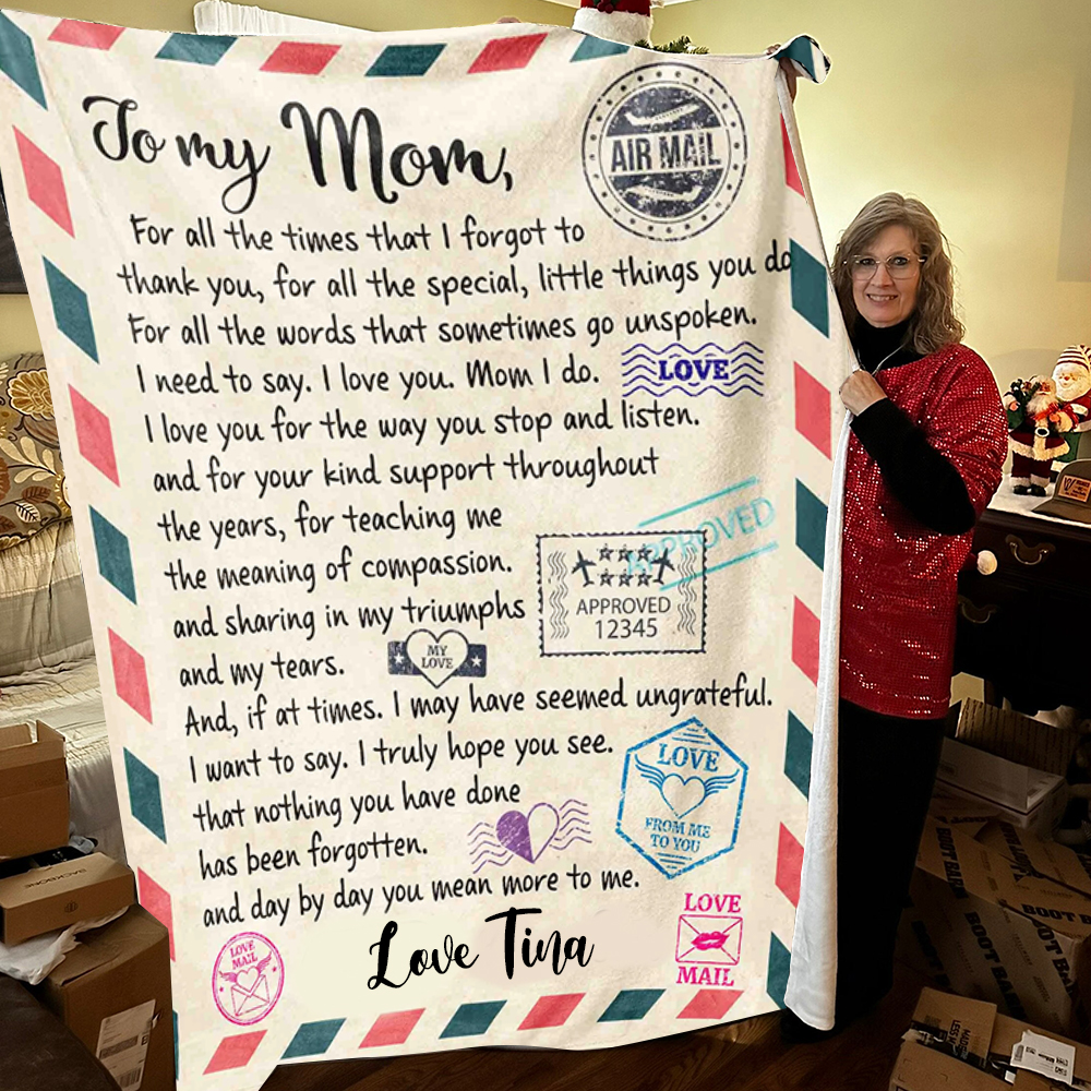 Personalized Love Letter Blanket for Comfort & Unique | BKletter14