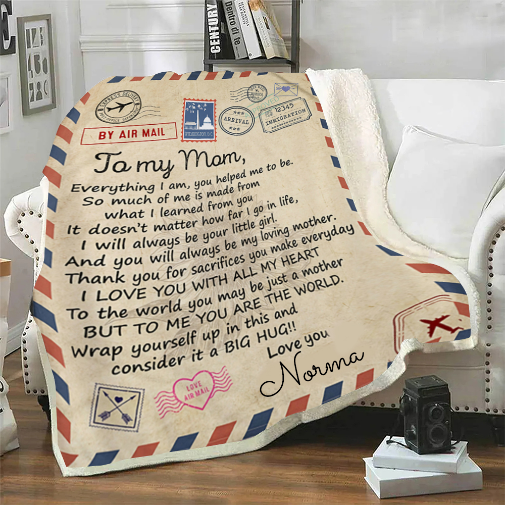 Personalized Love Letter Blanket for Comfort & Unique | BKletter14