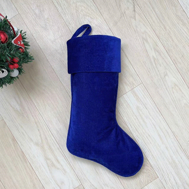 Personalized Velvet Christmas Stocking with Family Name | MCGift145