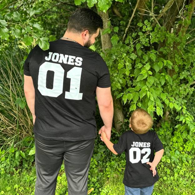 Personalized First Father's Day Daddy and Me Outfit | CWFamily148