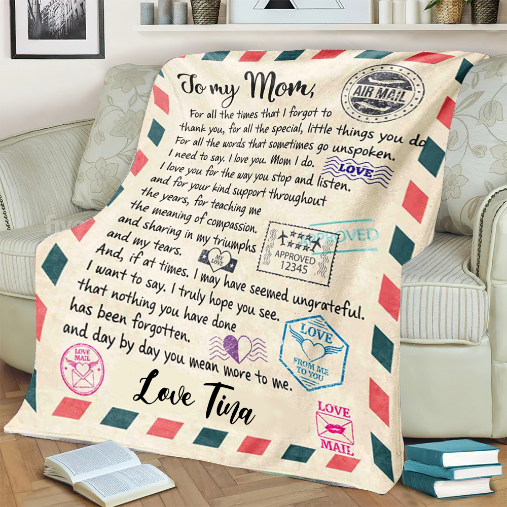 Personalized Love Letter Blanket for Comfort & Unique | BKletter14