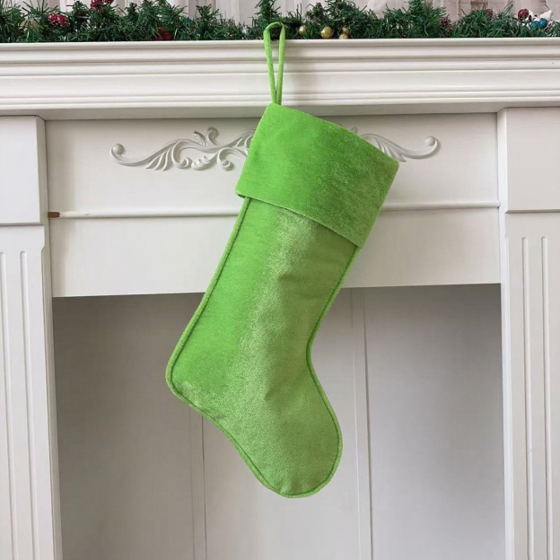 Personalized Velvet Christmas Stocking with Family Name | MCGift145
