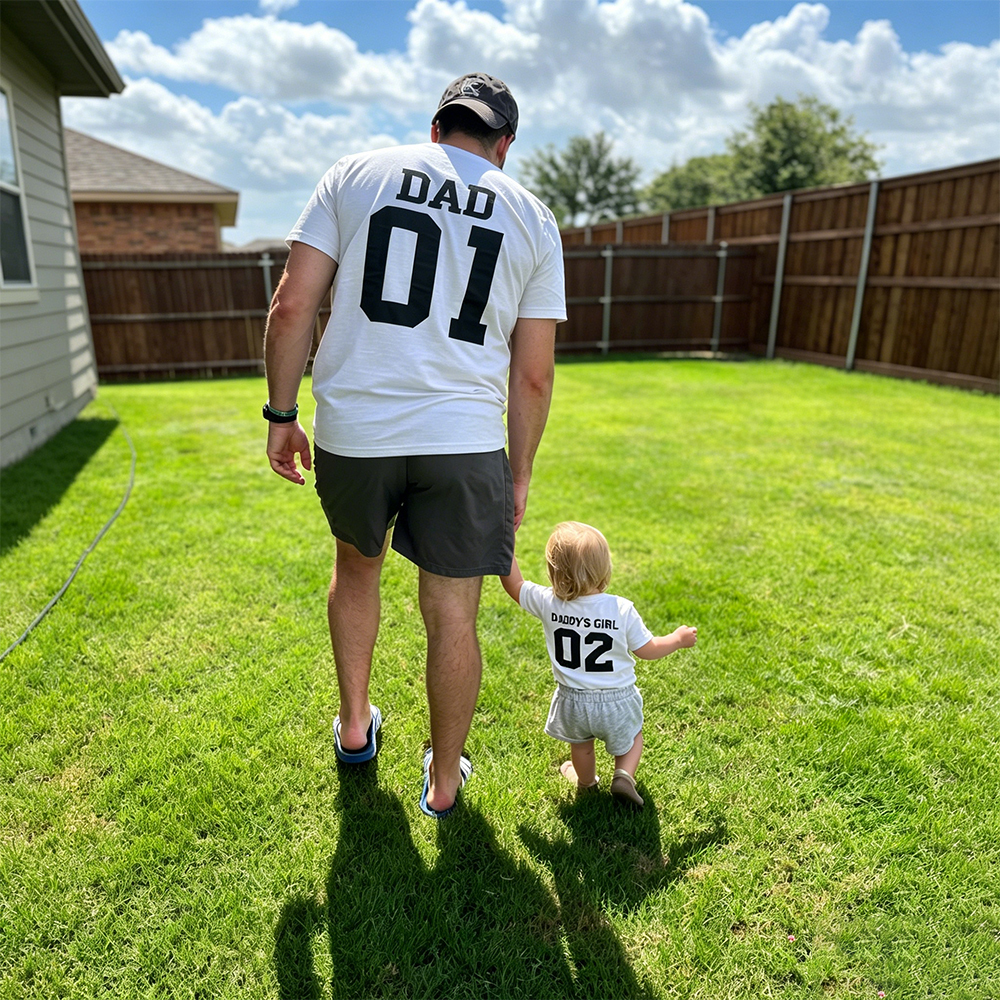 Personalized First Father's Day Daddy and Me Outfit | CWFamily148